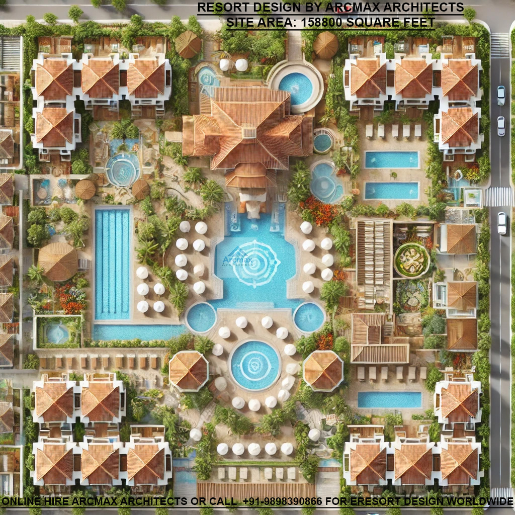 Resorts Design Sample Works | Resort Floor Plan Layout | Arcmax Architects